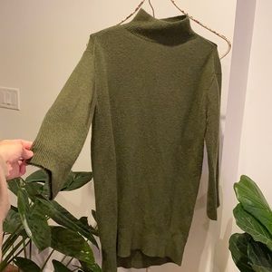 Oversized Mock Neck Sweater Dress